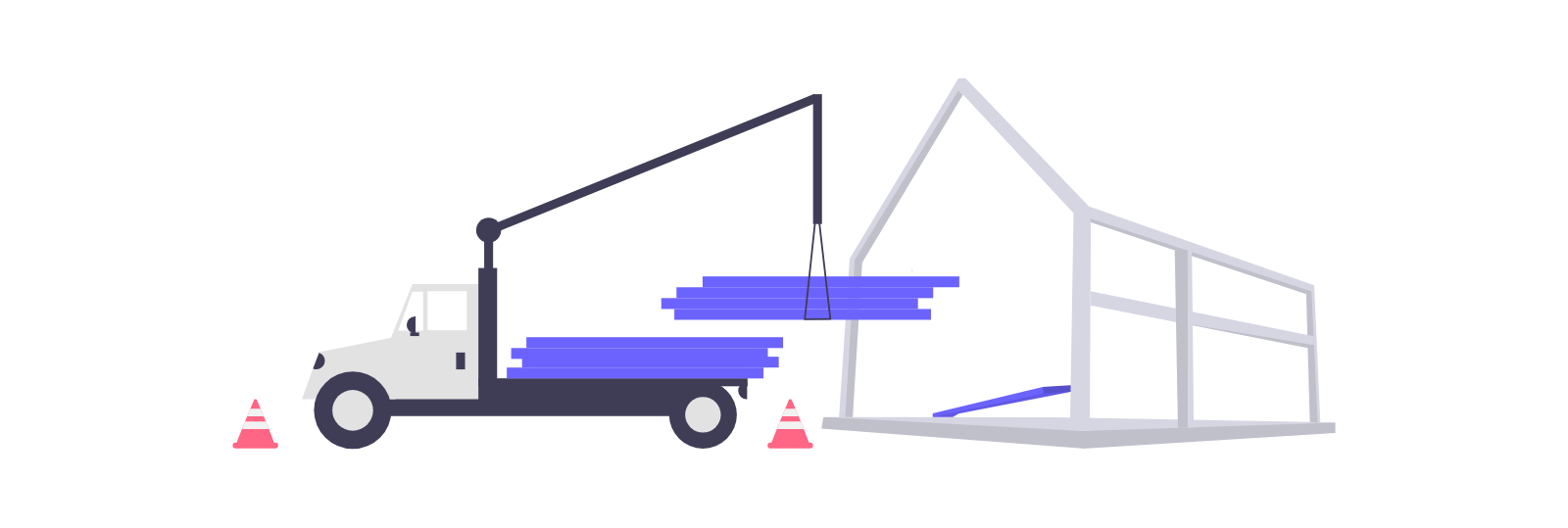 Illustration of construction at work.